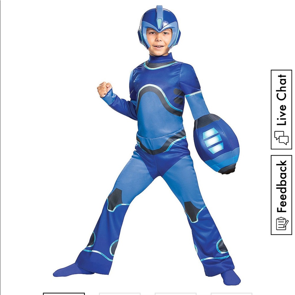 Megaman costume size 10/12